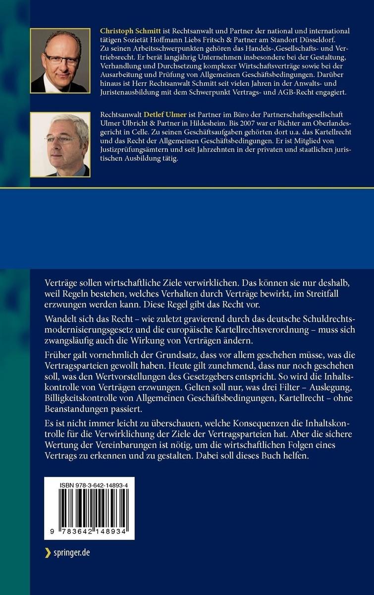 Weitere Ansicht: Wirtschaftsverträge rechtssicher gestalten | Christoph Schmitt, Detlef Ulmer
