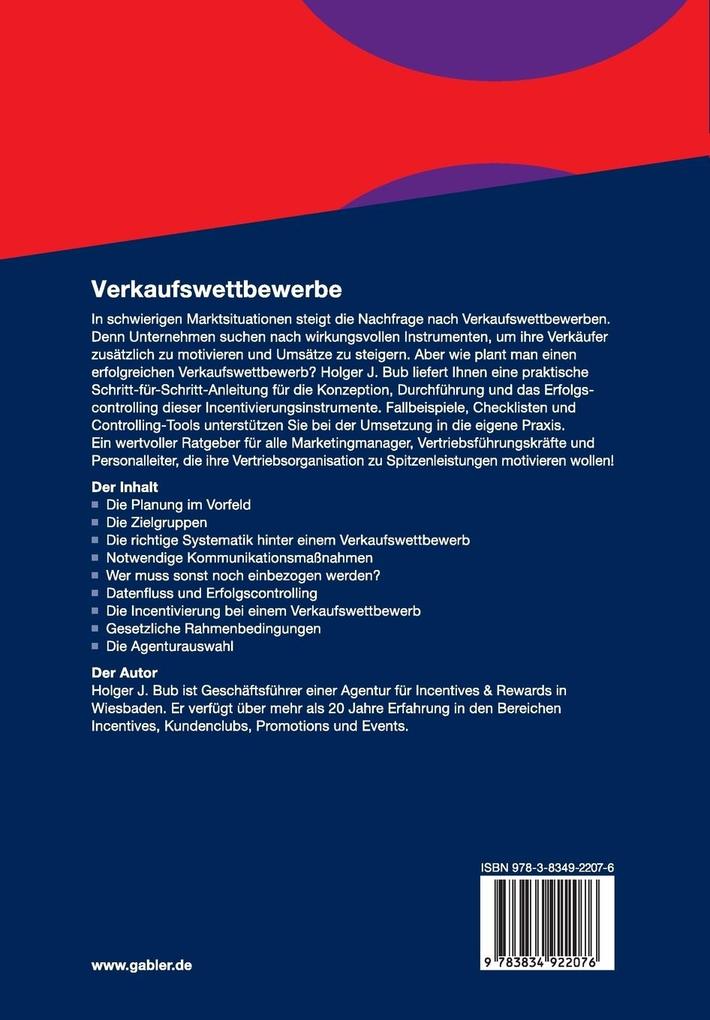 Weitere Ansicht: Verkaufswettbewerbe | Holger Bub
