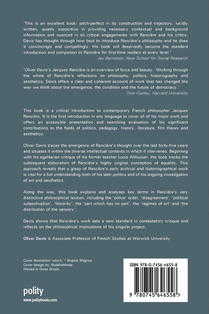 Weitere Ansicht: Jacques Rancière | Oliver Davis