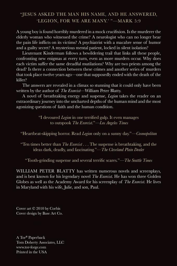 Weitere Ansicht: Legion | William Peter Blatty