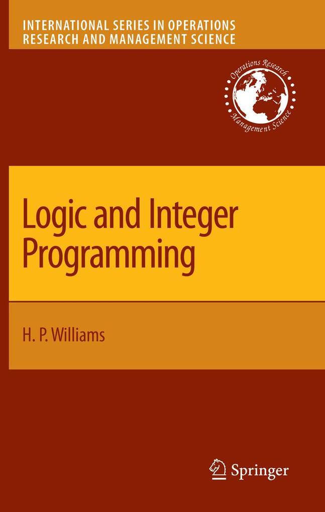 Produktbild: Logic and Integer Programming | H. Paul Williams