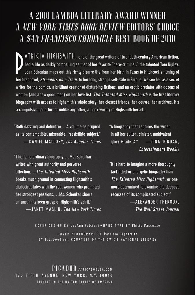 Weitere Ansicht: The Talented Miss Highsmith | Joan Schenkar