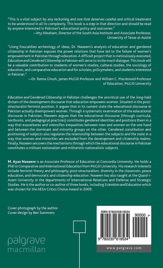 Weitere Ansicht: Education and Gendered Citizenship in Pakistan | M. Naseem