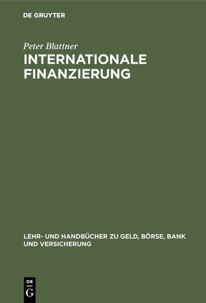 Produktbild: Internationale Finanzierung | Peter Blattner
