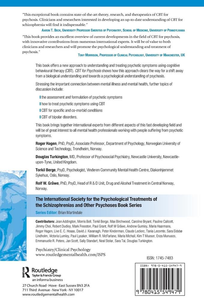 Weitere Ansicht: CBT for Psychosis