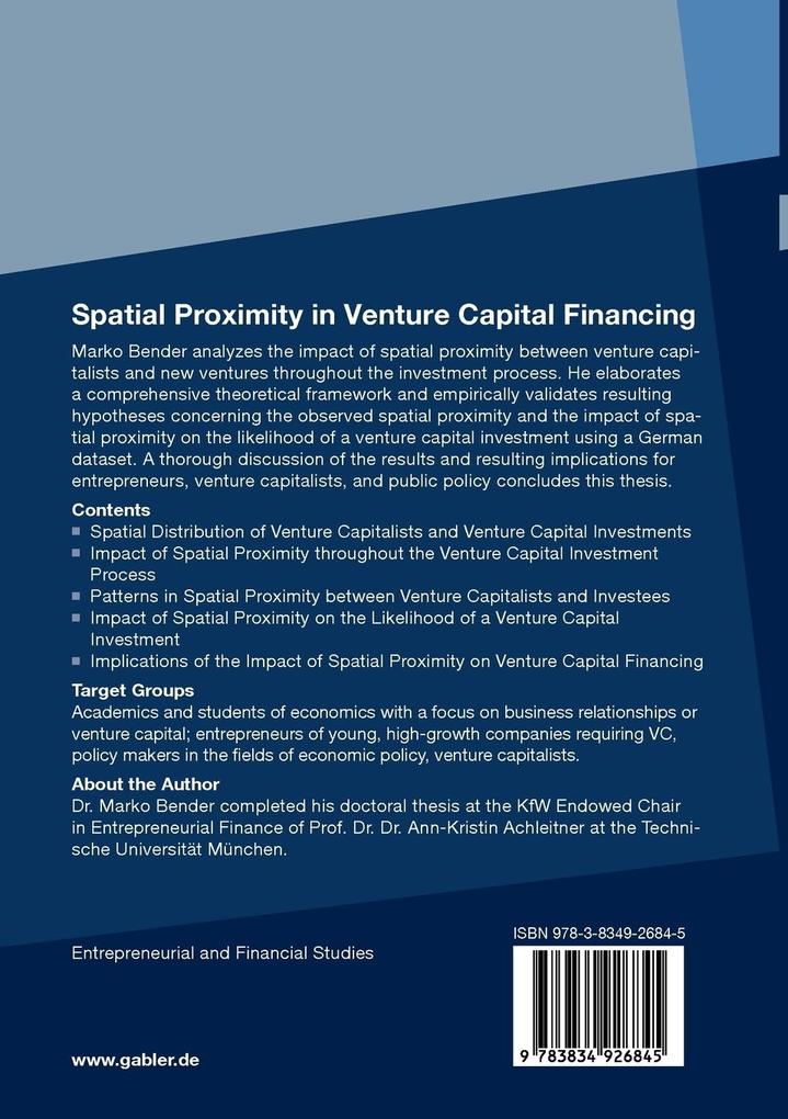 Weitere Ansicht: Spatial Proximity in Venture Capital Financing | Marko Bender