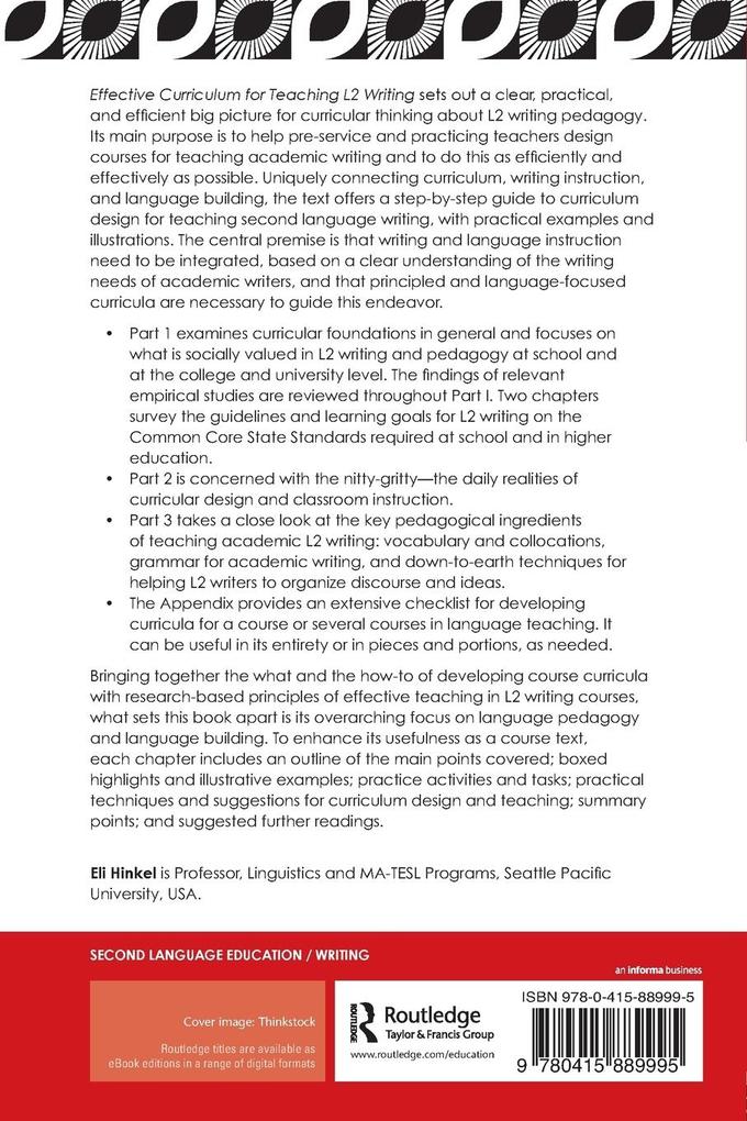 Weitere Ansicht: Effective Curriculum for Teaching L2 Writing | Eli Hinkel