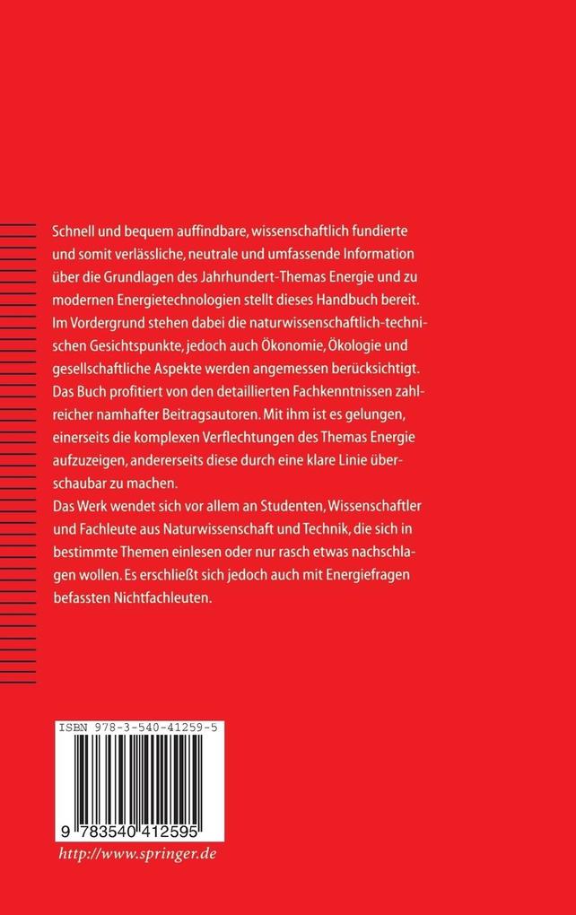 Weitere Ansicht: Energiehandbuch | Eckhard Rebhan