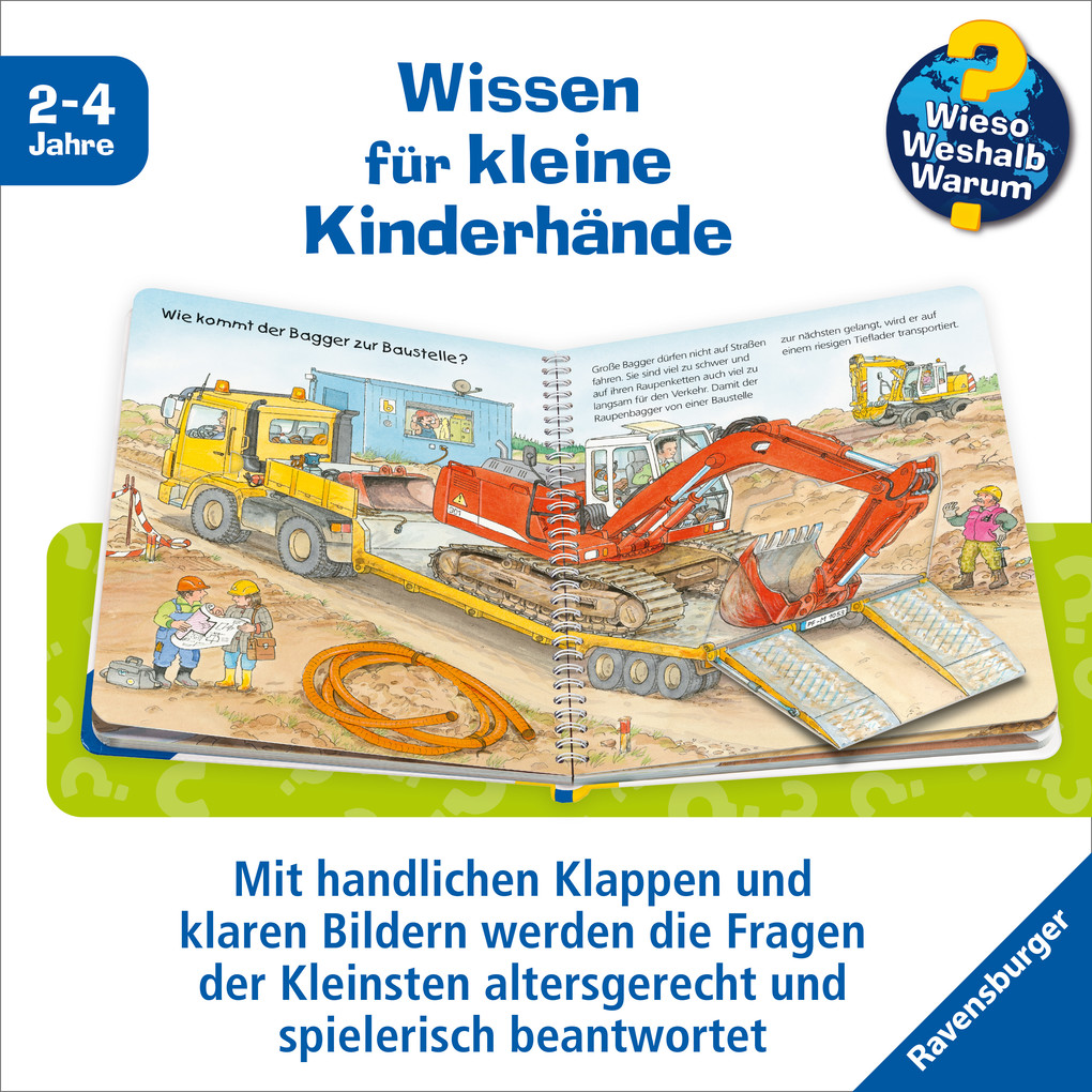 Weitere Ansicht: Wieso? Weshalb? Warum? junior, Band 38: Der Bagger | Andrea Erne