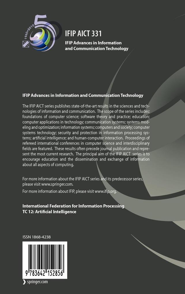 Weitere Ansicht: Artificial Intelligence in Theory and Practice III