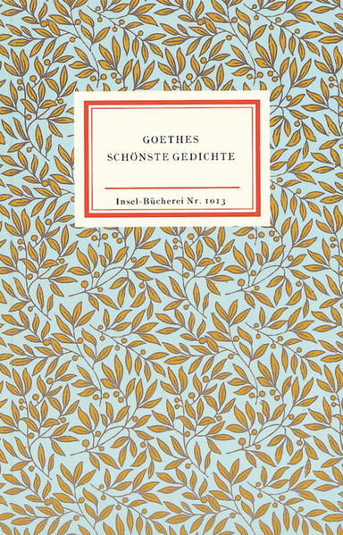 Produktbild: Goethes schönste Gedichte | Johann Wolfgang Goethe