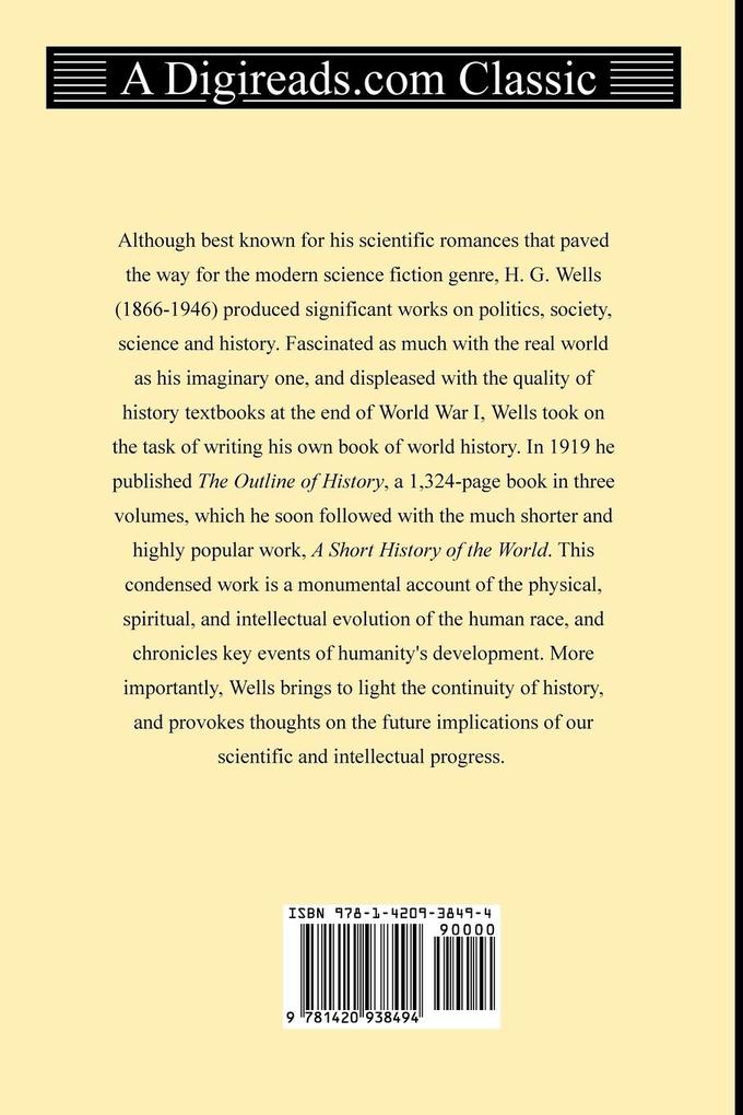 Weitere Ansicht: A Short History of the World | H. G. Wells