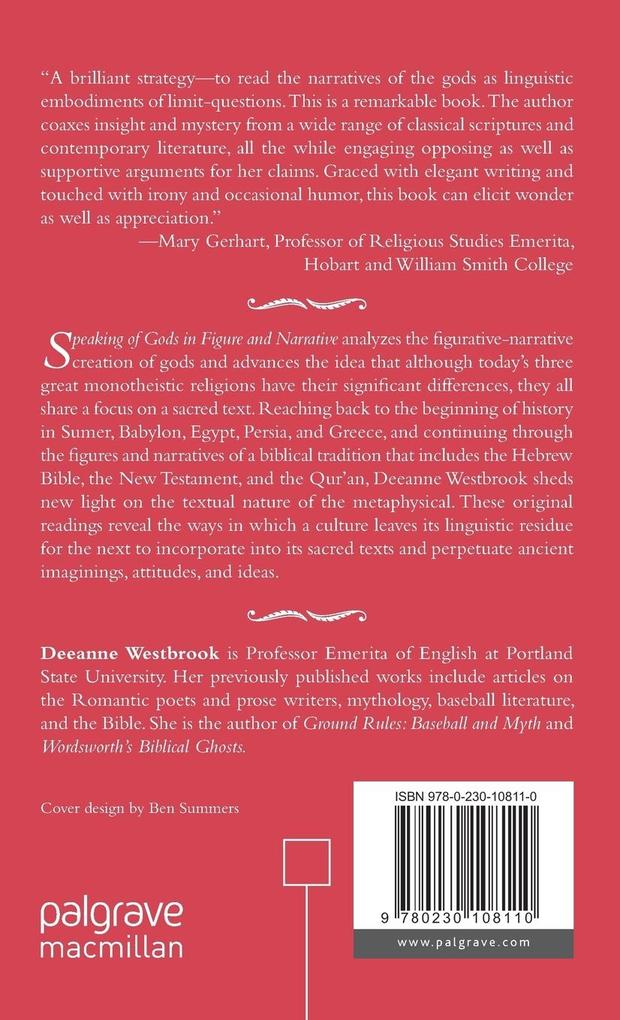 Weitere Ansicht: Speaking of Gods in Figure and Narrative | D. Westbrook