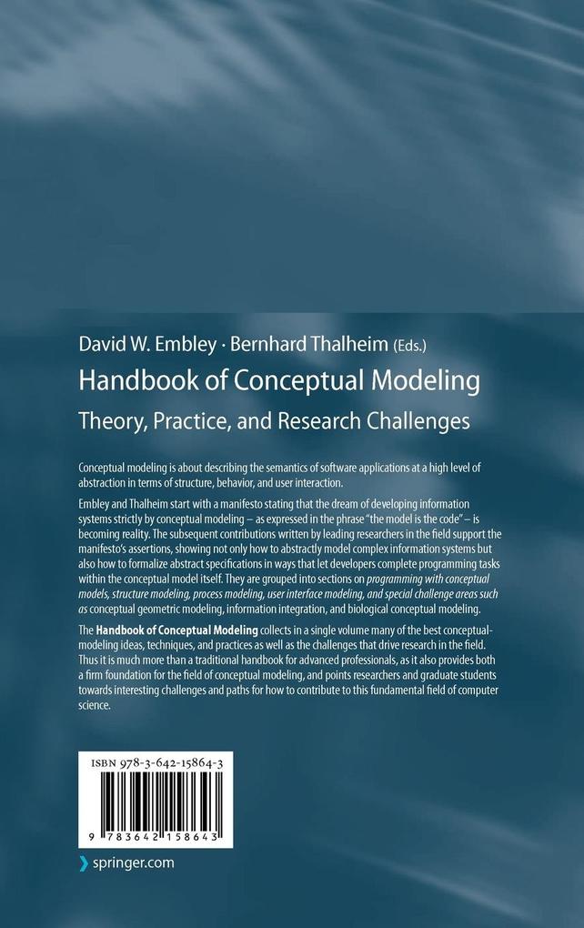 Weitere Ansicht: Handbook of Conceptual Modeling