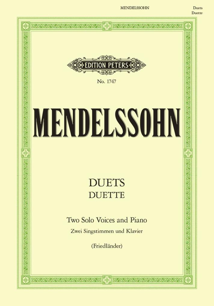 Produktbild: Duette | Felix Mendelssohn Bartholdy