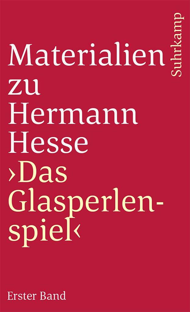 Produktbild: Materialien zu Hermann Hesse: Das Glasperlenspiel I | Hermann Hesse