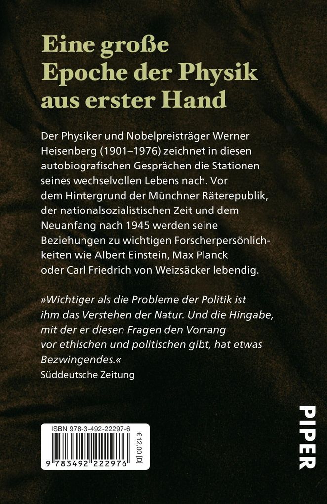Weitere Ansicht: Der Teil und das Ganze | Werner Heisenberg