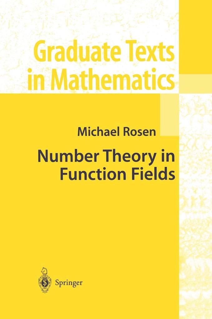 Produktbild: Number Theory in Function Fields | Michael Rosen