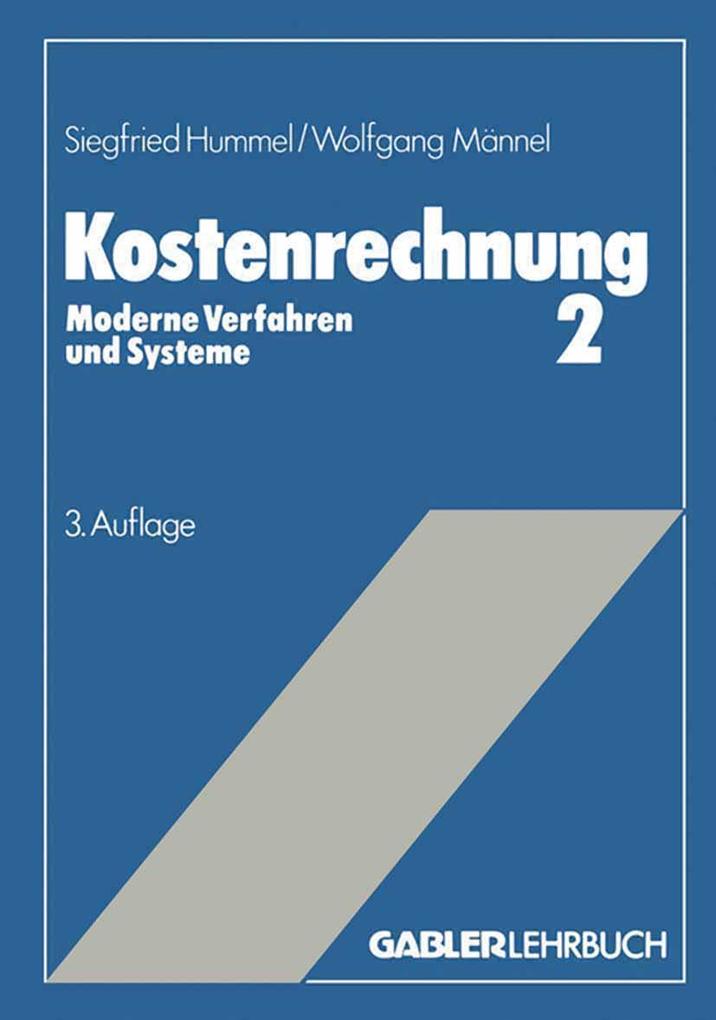 Produktbild: Kostenrechnung 2 | Siegfried Hummel, Wolfgang Männel