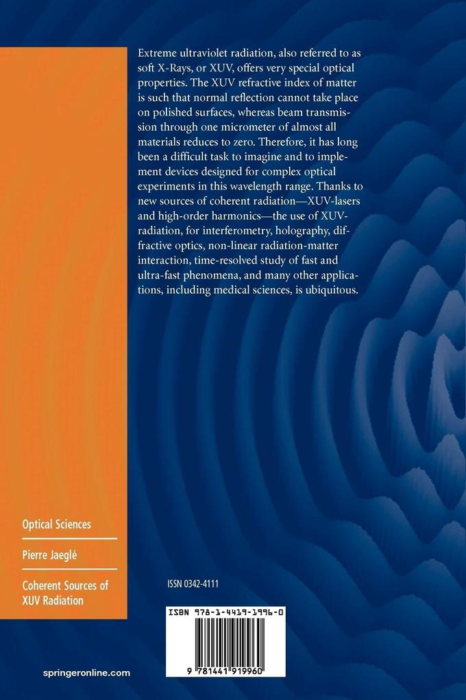Weitere Ansicht: Coherent Sources of XUV Radiation | Pierre Jaeglé