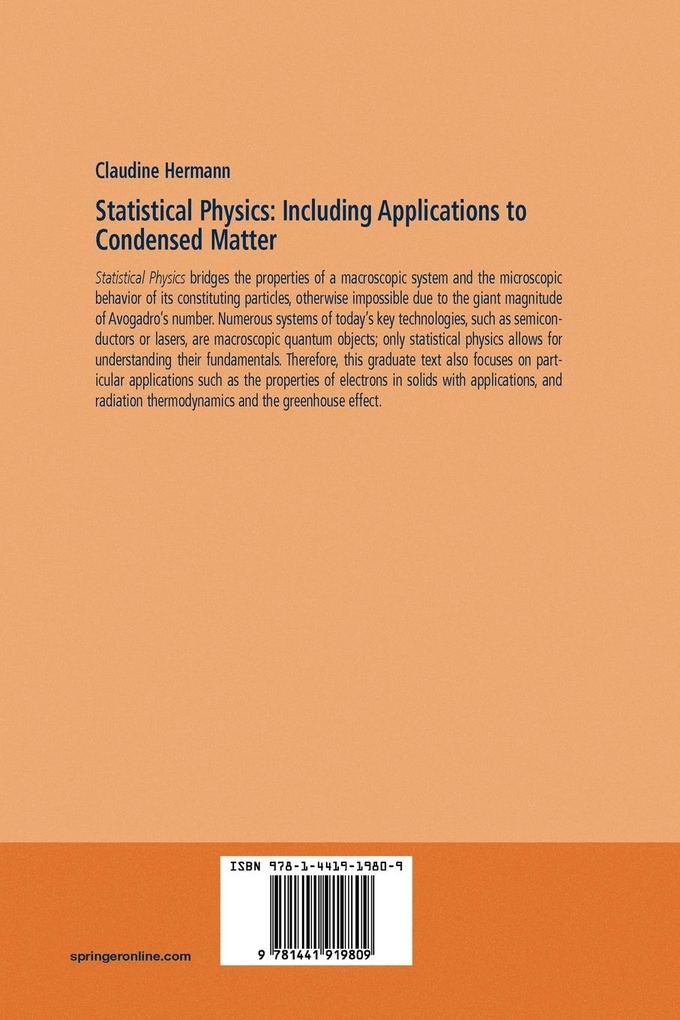 Weitere Ansicht: Statistical Physics | Claudine Hermann