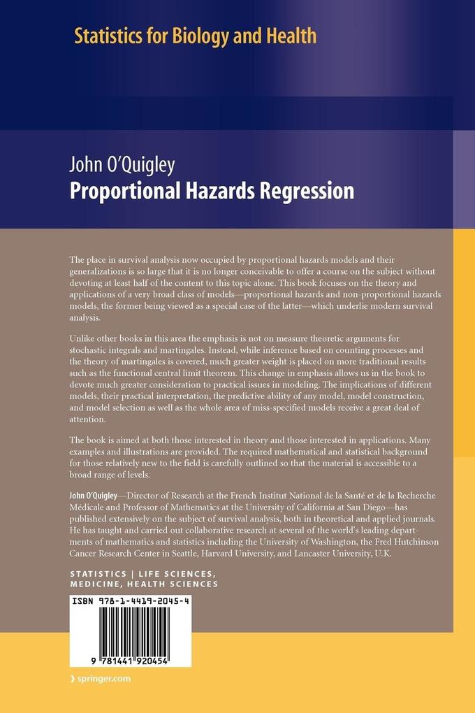 Weitere Ansicht: Proportional Hazards Regression | John O'Quigley