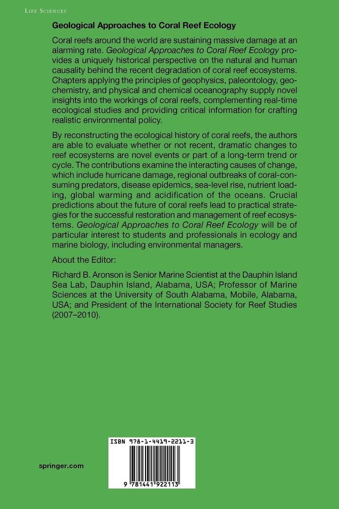 Weitere Ansicht: Geological Approaches to Coral Reef Ecology