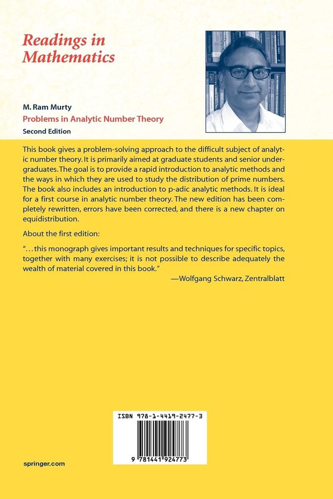 Weitere Ansicht: Problems in Analytic Number Theory | M. Ram Murty