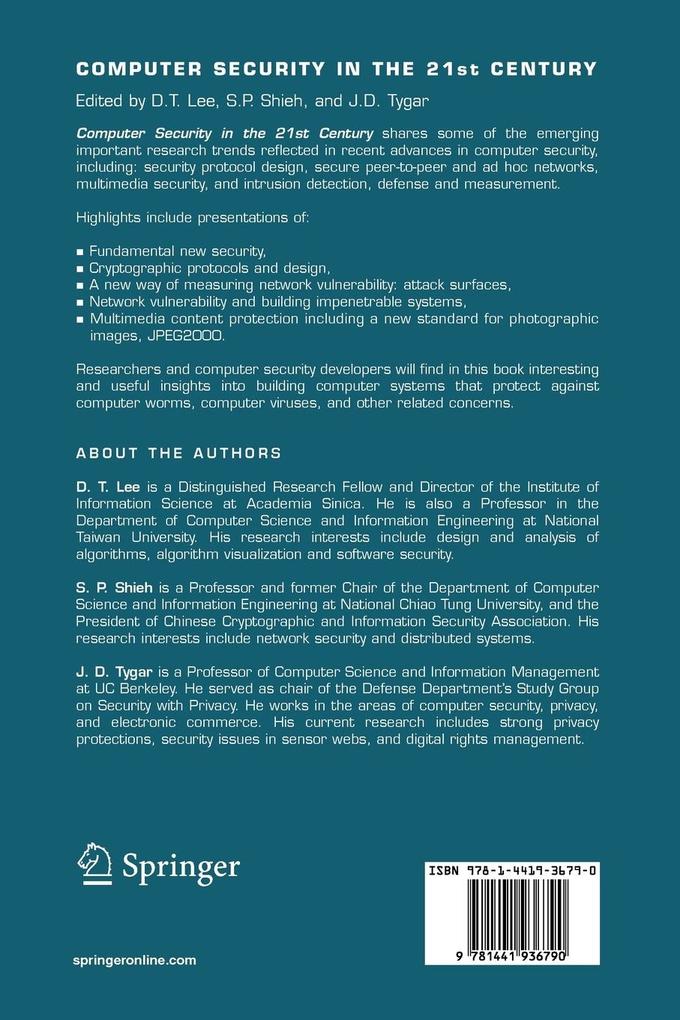 Weitere Ansicht: Computer Security in the 21st Century
