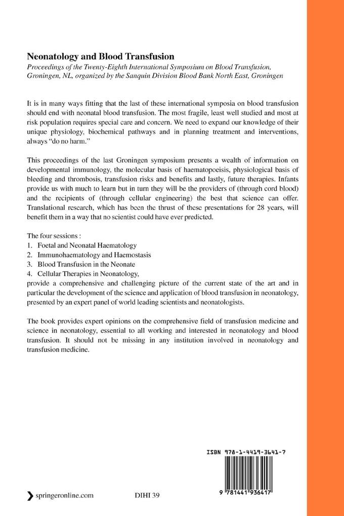 Weitere Ansicht: Neonatology and Blood Transfusion