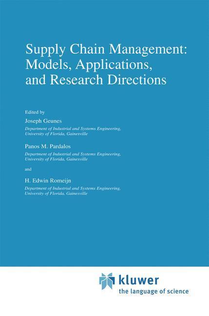 Weitere Ansicht: Supply Chain Management: Models, Applications, and Research Directions