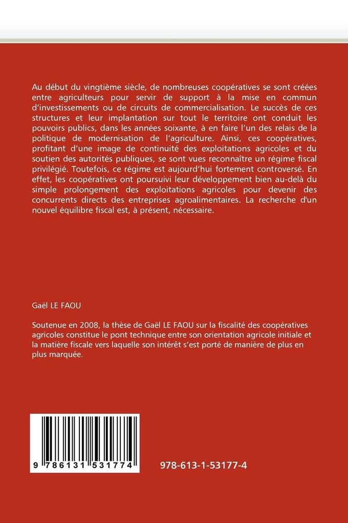 Weitere Ansicht: la fiscalité des coopératives agricoles | Gaël LE FAOU