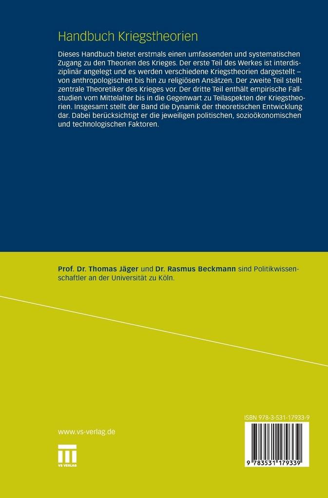 Weitere Ansicht: Handbuch Kriegstheorien