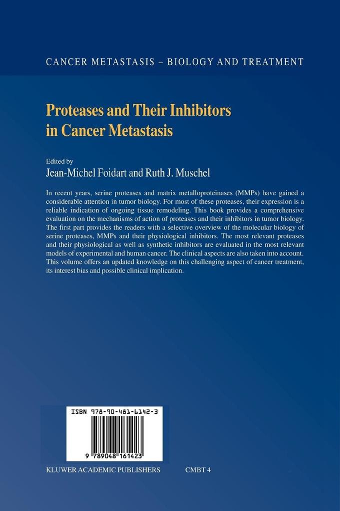 Weitere Ansicht: Proteases and Their Inhibitors in Cancer Metastasis