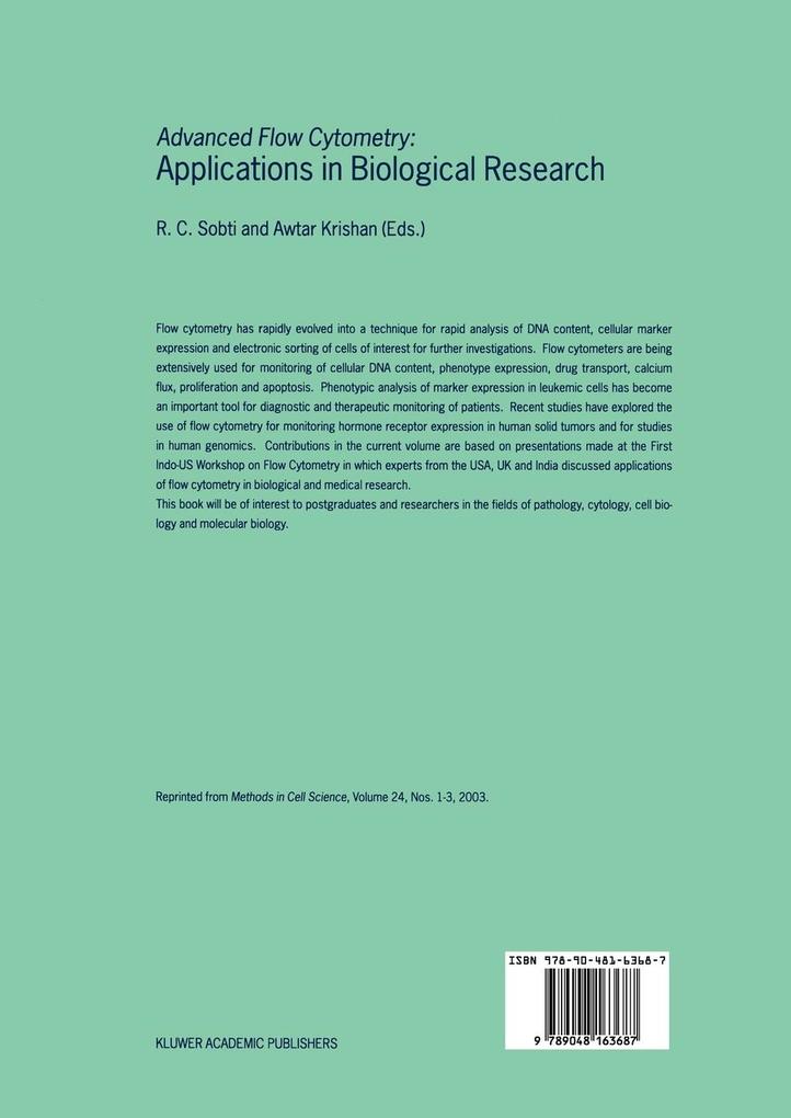 Weitere Ansicht: Advanced Flow Cytometry: Applications in Biological Research