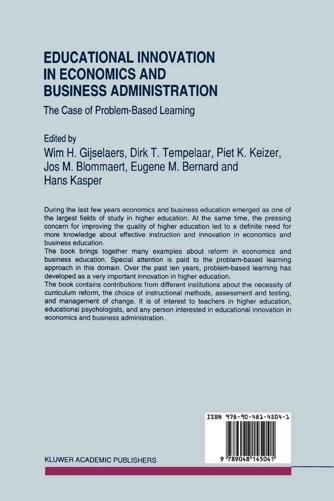 Weitere Ansicht: Educational Innovation in Economics and Business Administration: