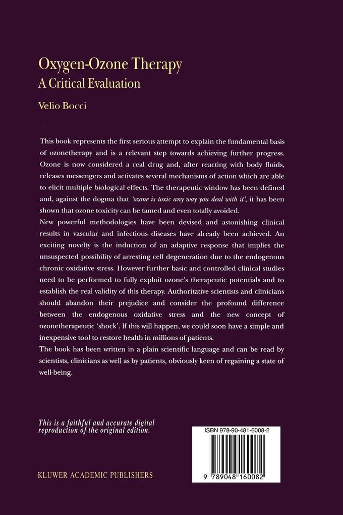 Weitere Ansicht: Oxygen-Ozone Therapy | V. Bocci