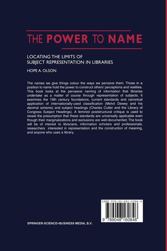 Weitere Ansicht: The Power to Name | H. A. Olson