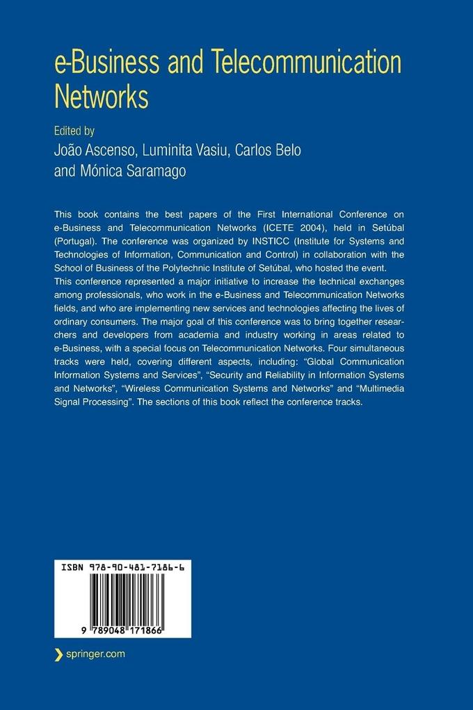 Weitere Ansicht: e-Business and Telecommunication Networks