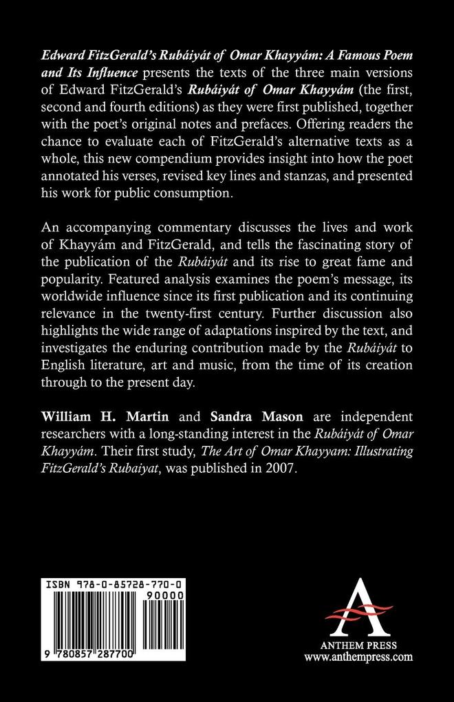 Weitere Ansicht: Edward FitzGerald's Rubáiyát of Omar Khayyám