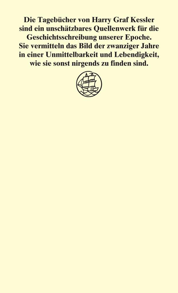 Weitere Ansicht: Tagebücher 1918 - 1937 | Harry Graf Kessler