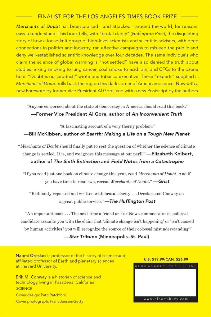 Weitere Ansicht: Merchants of Doubt | Erik M Conway, Naomi Oreskes