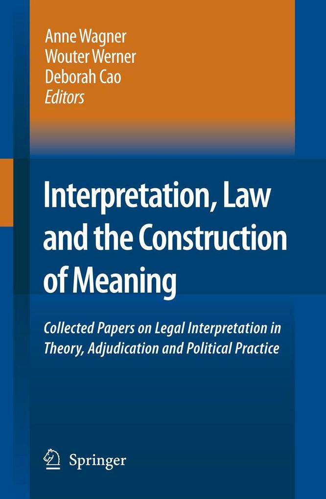 Produktbild: Interpretation, Law and the Construction of Meaning