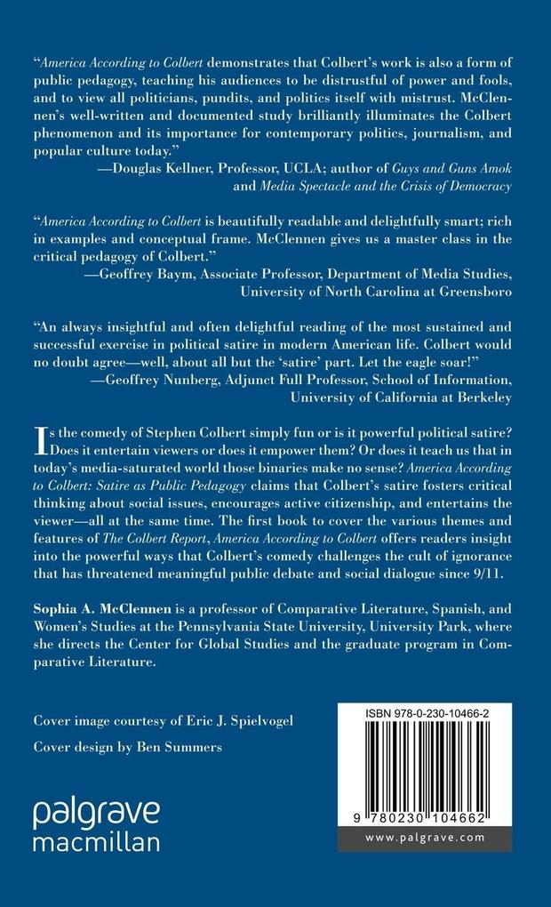 Weitere Ansicht: America According to Colbert | S. McClennen, Sophia A. M. McClennen