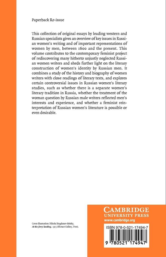 Weitere Ansicht: Gender and Russian Literature