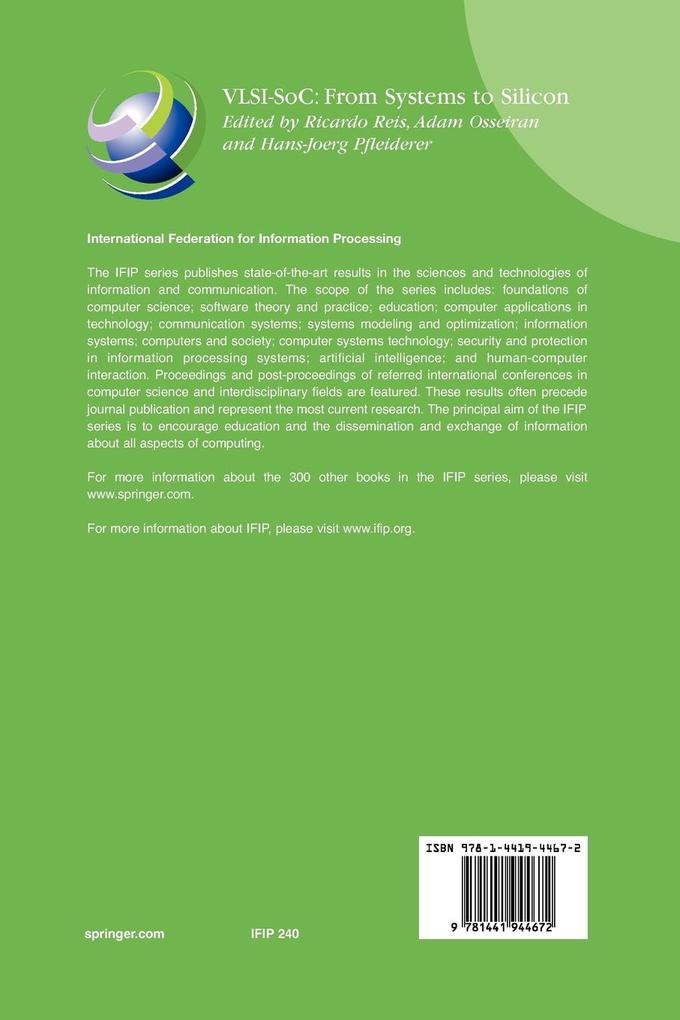 Weitere Ansicht: VLSI-SoC: From Systems to Silicon