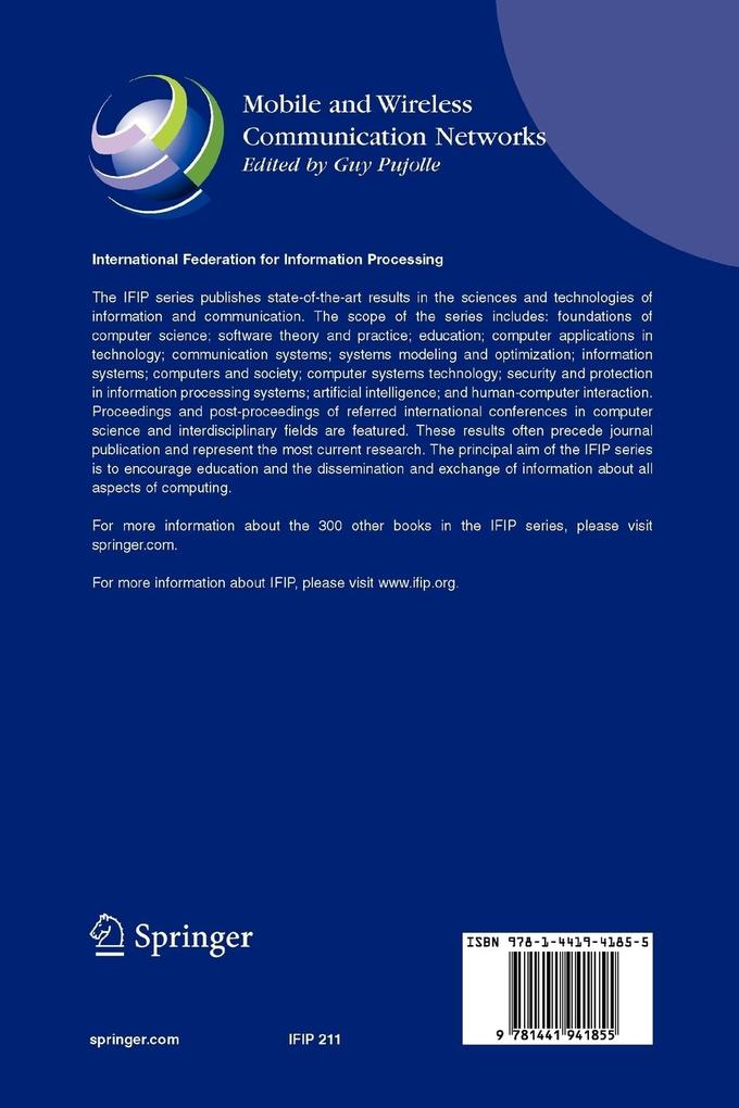Weitere Ansicht: Mobile and Wireless Communication Networks