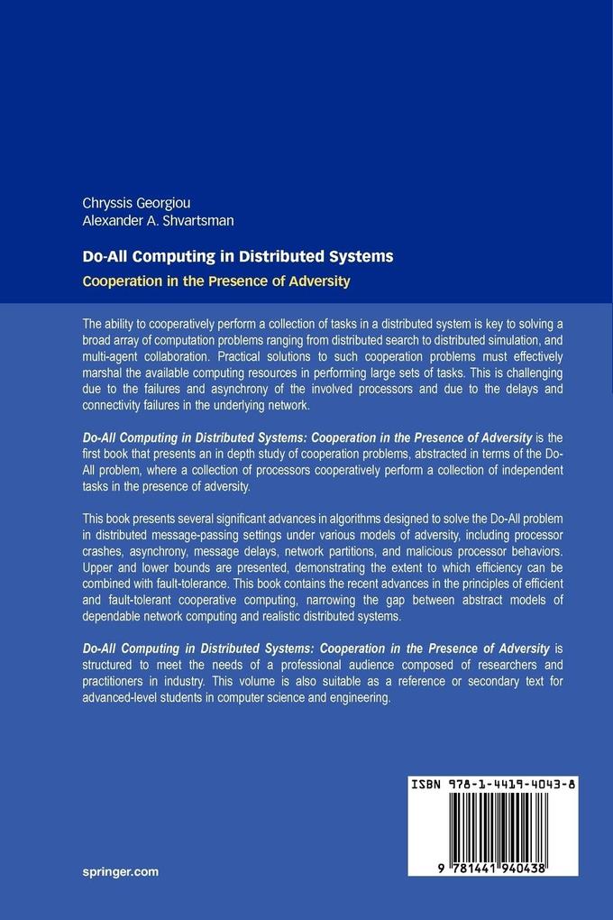 Weitere Ansicht: Do-All Computing in Distributed Systems | Chryssis Georgiou