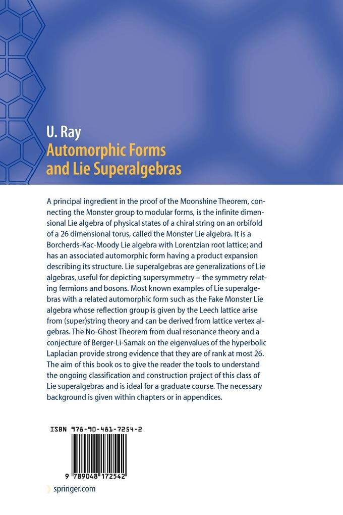 Weitere Ansicht: Automorphic Forms and Lie Superalgebras | Urmie Ray