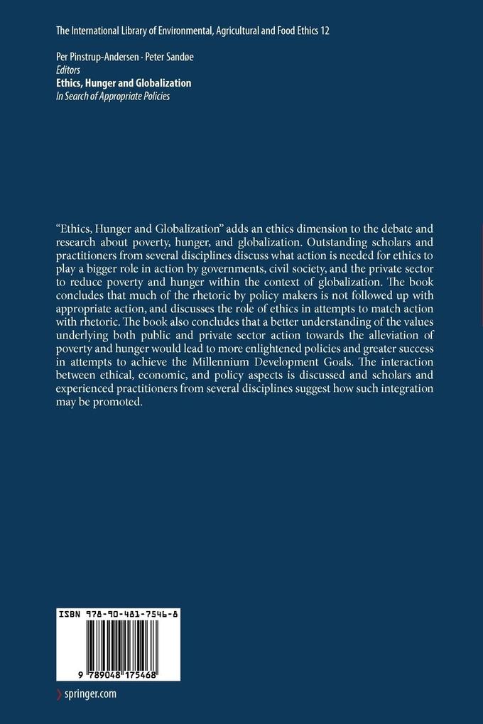 Weitere Ansicht: Ethics, Hunger and Globalization